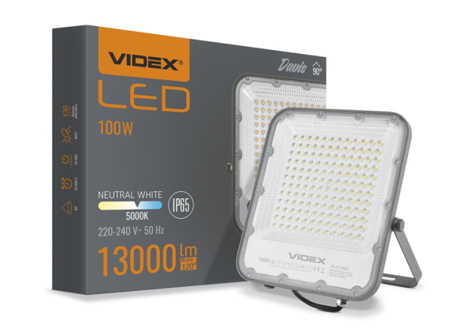 Videx Davis 100 W-os 5000K,13 000lm, LED reflektor 