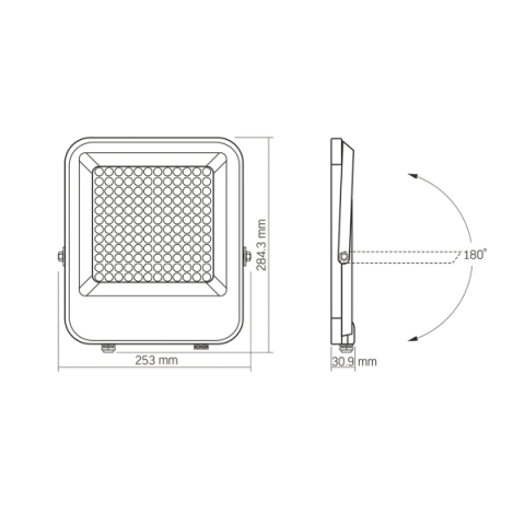 VIDEX F2 100 W-OS, 5000K, 13 000LM, LED REFLEKTOR