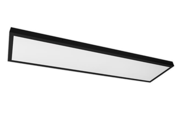 MasterLED 60 W-os natúr fehér 300x1200 mm falon kívüli fekete LED panel 