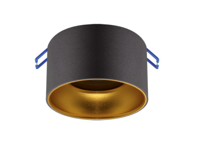 Strühm Panama C kör alakú spot keret fekete-arany színű 