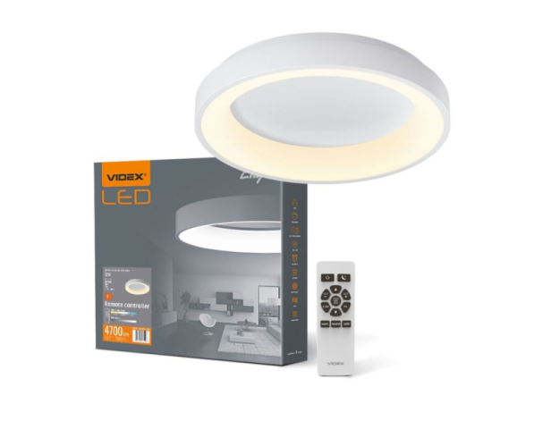 Videx Led Edge 72 W-os,ø450mm fehér LED távirányítós mennyezeti lámpa 
