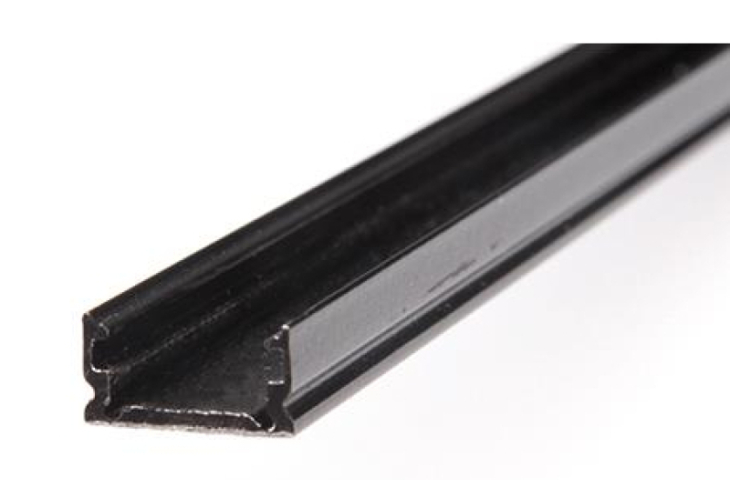 MasterLED Slim felületre szerelhető fekete színű aluprofil 2 méteres szál 