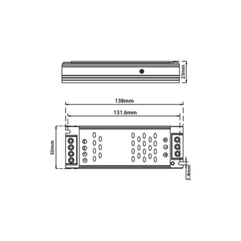 MasterLED LUXO mágneses sínlámpa rendszerhez 48V, 100W LED tápegység