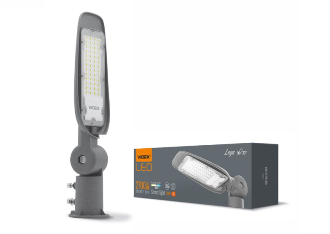 Videx LEYA LED 30 W-os utcai lámpa 5000 K 