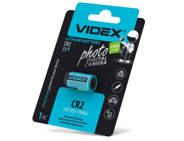 Videx CR2 Li-ion elem 1db/ csomag