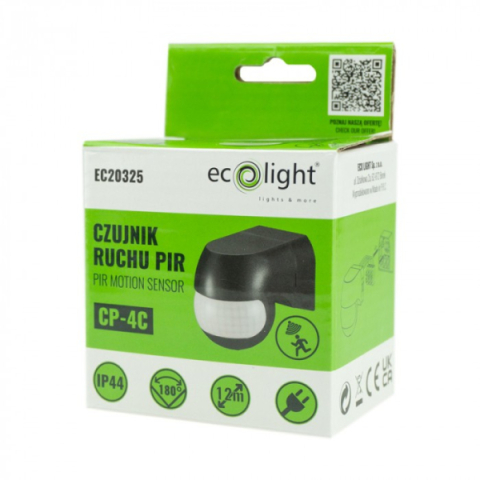 EcoLight PIR fehér színű mozgásérzékelő CP-4C