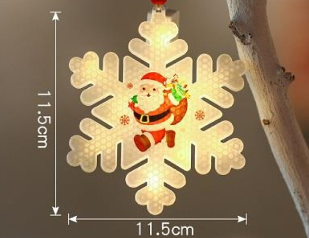 MasterLED karácsonyi hópehely alakú dísz 11,5cm-es, 2700K 