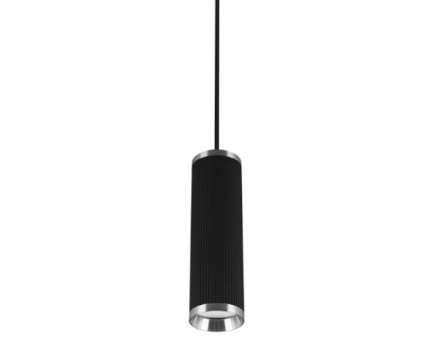 Strühm Frida TRA fekete/króm színű sínre szerelhető függesztett lámpa keret, GU10-es foglalattal