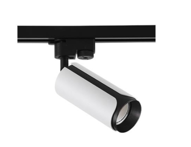 MasterLED Sento fekete/fehér színű sínre szerelhető lámpa, GU10-es foglalattal 