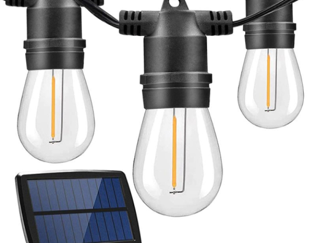 MasterLED Girlanda napelemes 10 LED-es, 10 m hosszúságú fényfüzér távirányítóval