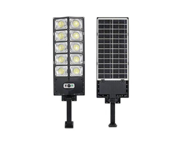 MasterLED Napelemes utcai lámpa 300 W-os, 6000K, beépétíett alkonyat és mozgásérzékelővel, távirányítóval