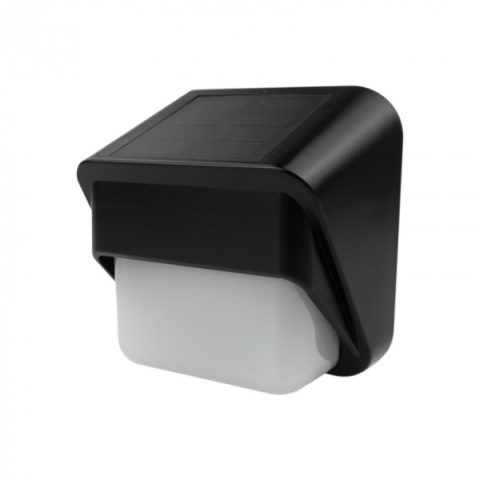 EcoLight Napelemes fali lámpa RGB+ natúr fehér, beépített alkonykapcsolóval, SOE-6