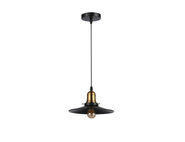 MasterLED Loft 1xE27 foglalatú fekete/arany színű függesztett mennyezeti lámpa 