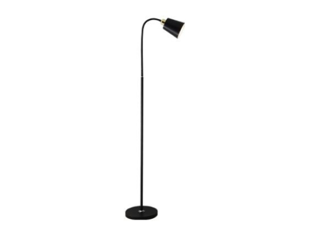 MasterLED Koko fekete/arany színű állólámpa, 155 cm, E27-es foglalattal 