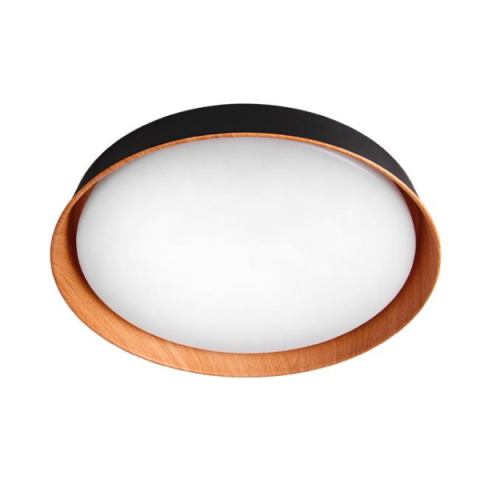MasterLED XUDO 54W, 3000-6500K, 400x85 mm, fekete/tölgy színű mennyezeti lámpa