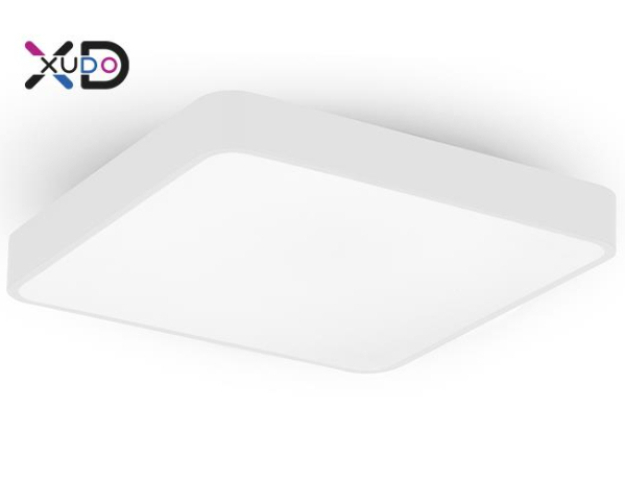 MasterLED XUDO 54W, 3000-6500K, 400x50 mm, négyzet alakú fehér színű mennyezeti lámpa