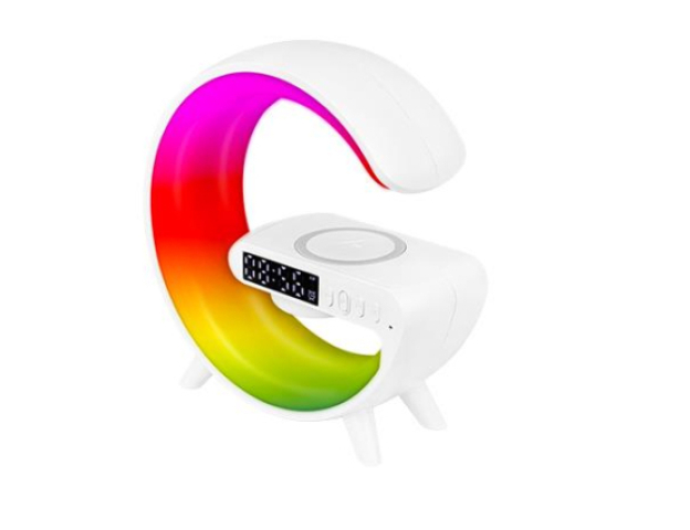 MasterLED QI 5W-os RGB, újratölthető asztali lámpa beépített hangszóróval 