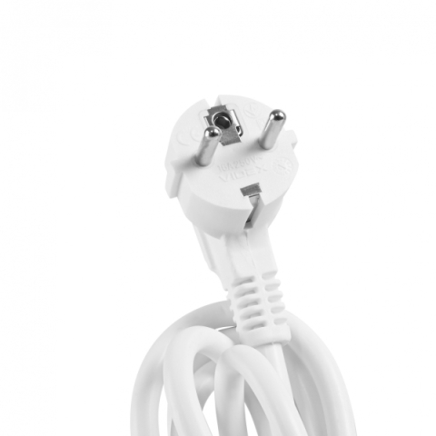 Videx Oncord fehér színű 3-as hosszabbító kapcsolóval, 3m-es kábellel, 2 x USB + 1 x USB-C