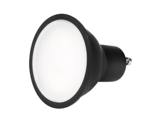 MasterLED GU10-es foglalatú 9 W-os SMD LED izzó, 4000K, fekete színű 