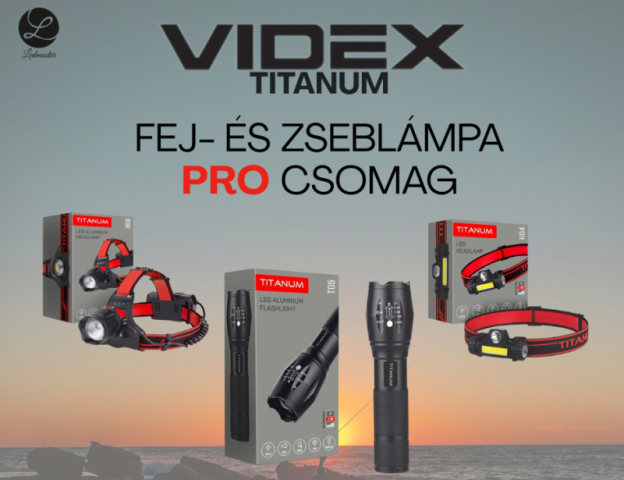 Videx Fej- és Zseblámpa Pro Csomag 