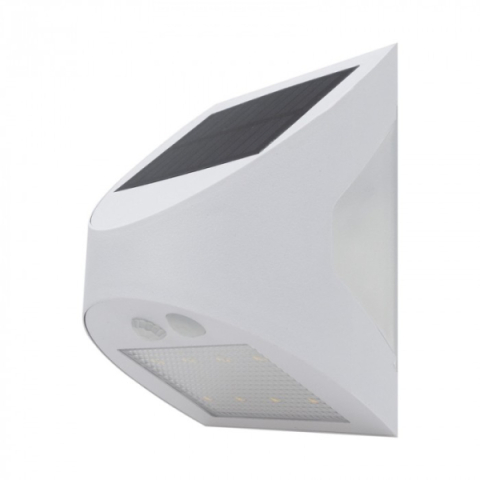 Ecolight Napelemes homlokzati lámpatest alkonyérzékelővel fehér 3W 4000K Ecolight Napelemes homlokzati lámpatest alkonyérzékelővel fehér 3W 4000K